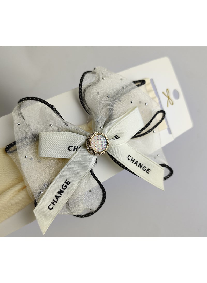 Baby & Kids Soft Headband Hair Accessory with Elegant Bow - Image 4